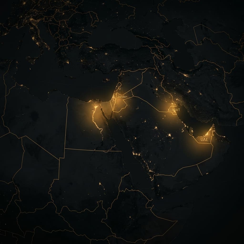 MENA region map